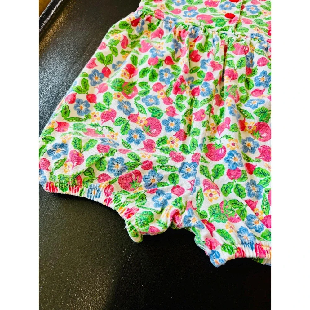Vintage Oshkosh B'Gosh Fruit Print Bubble Romper, 12‎ Months